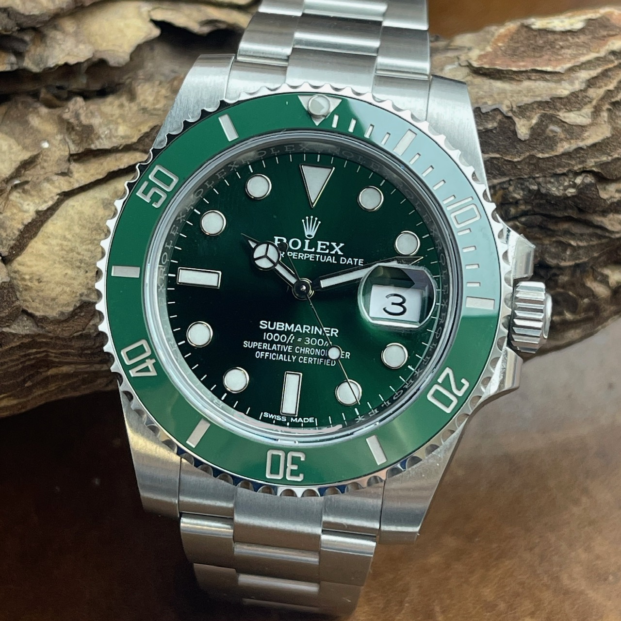 Rolex - Submariner Date - Hulk - Ungetragen - B/P 2017 LC100 - Ref. 116610LV