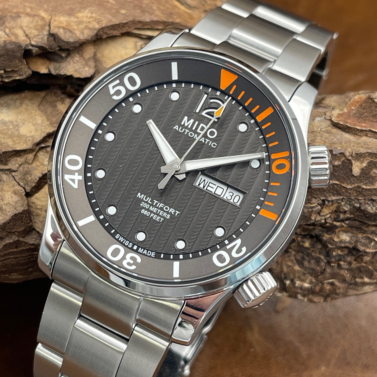 Mido - Multifort 42mm - Ref. 1B398SWASRUA - Box und Papiere 05.2017 - UNGETRAGEN
