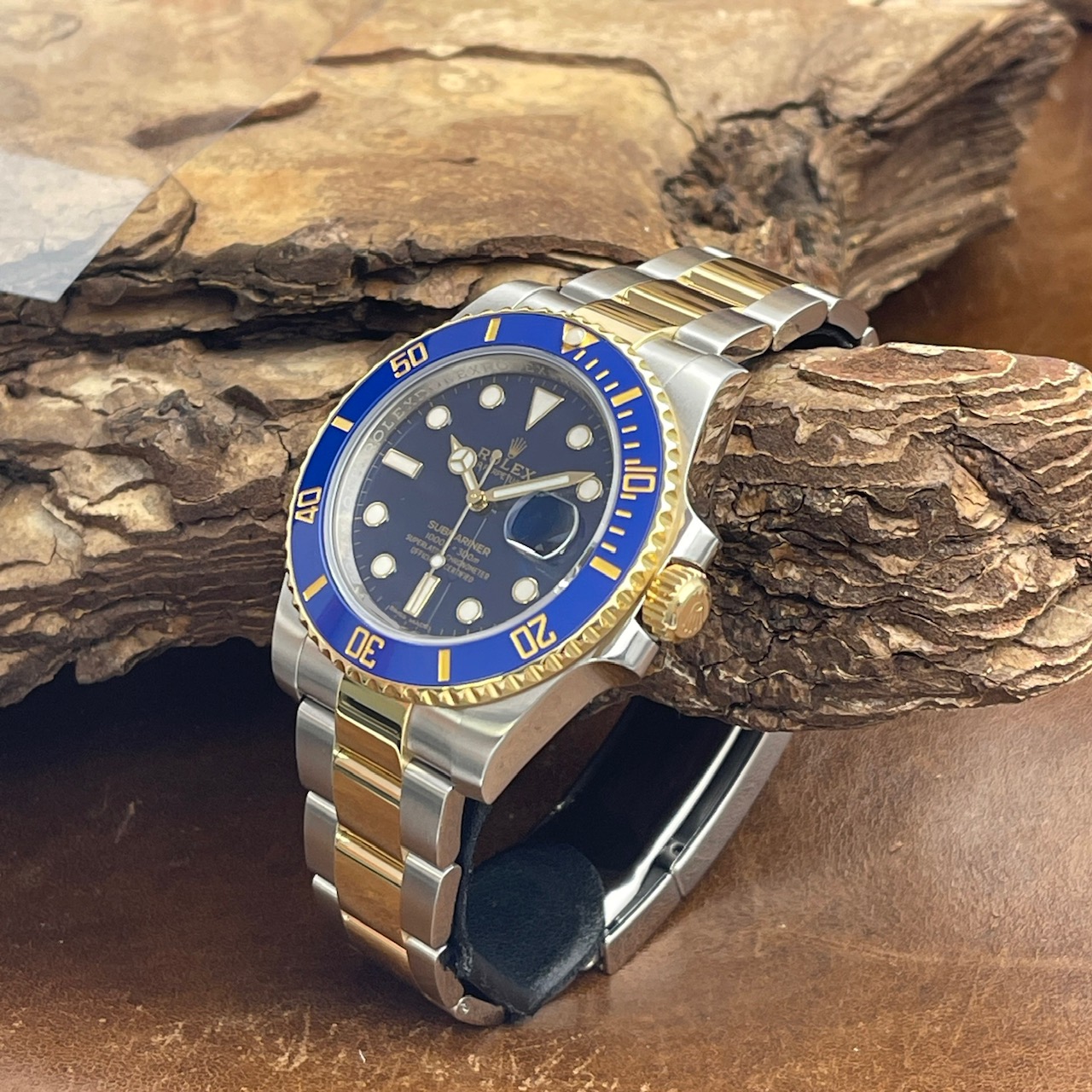 Rolex - Submariner Gelbgold/Stahl - Blaues Blatt - Box/Papiere 2018 - Ref. 116613LB