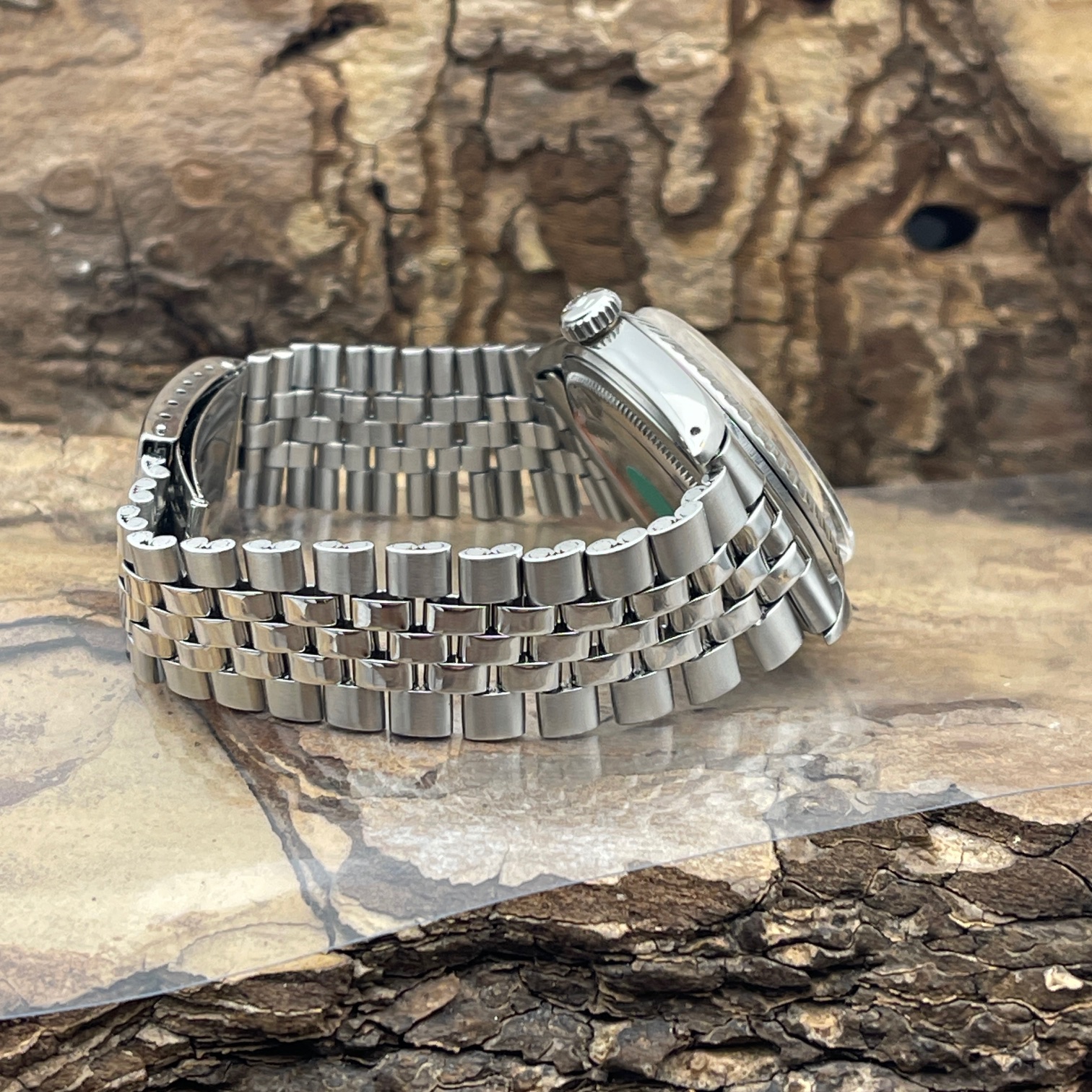 Rolex - Datejust 36 - Ref.1603 - VINTAGE - Stahl mit champagner Zifferblatt in sehr gutem Zustand - Stahl Rolex Jubileeband