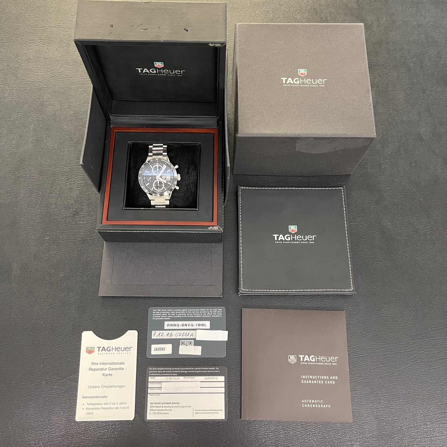 Tag Heuer - Carrera Calibre 16 - Box & Papiere - Ref. CV201AJ-9