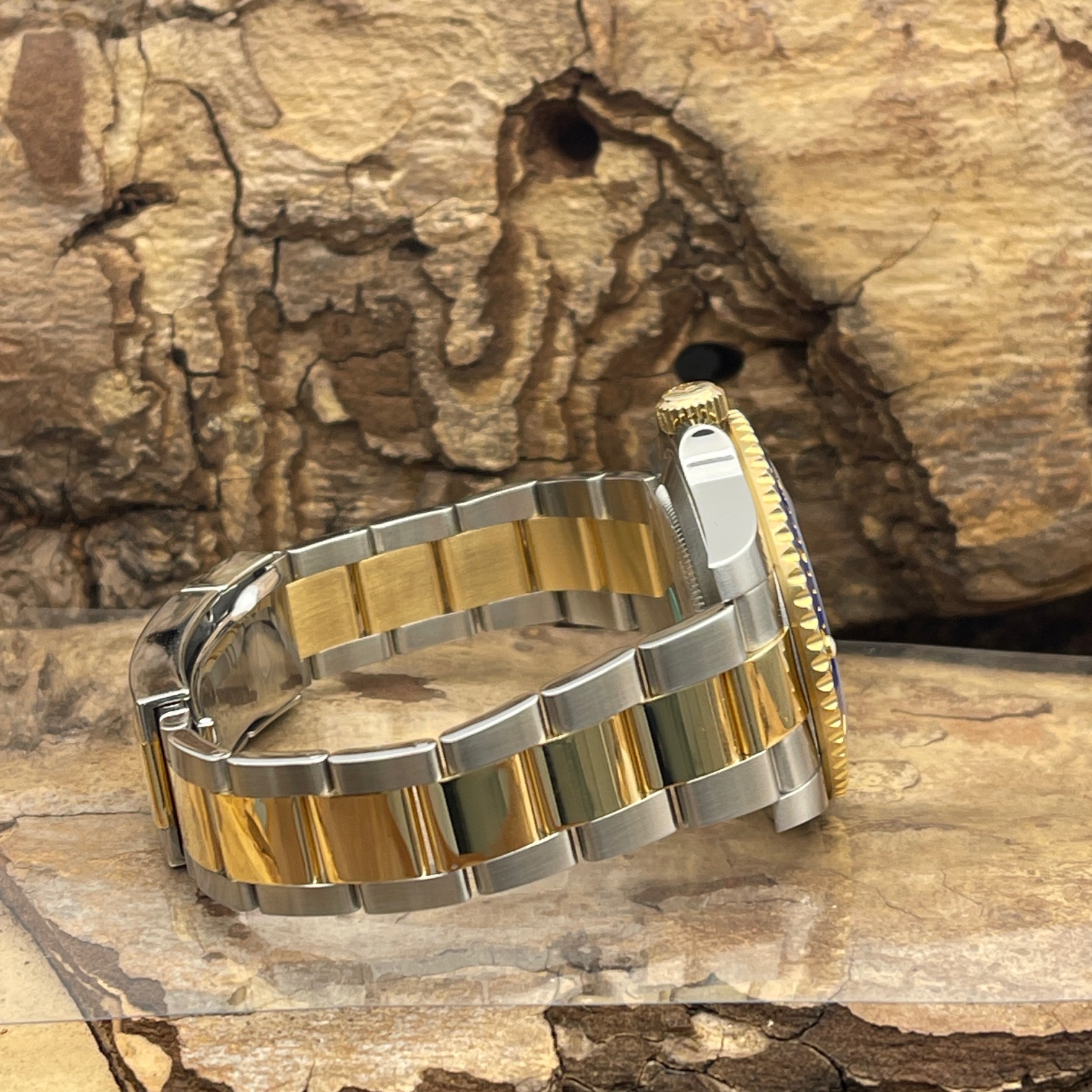 Rolex - Submariner Gelbgold/Stahl - Blaues Blatt - Box/Papiere 2018 - Ref. 116613LB