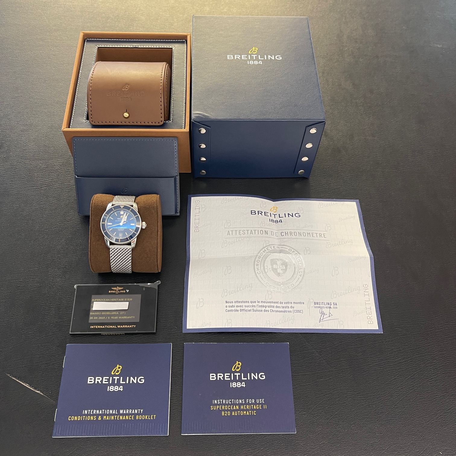 Breitling - Superocean Heritage II Stahl - Ref. AB2010161C1A1 - Box und Papieren  04/2019