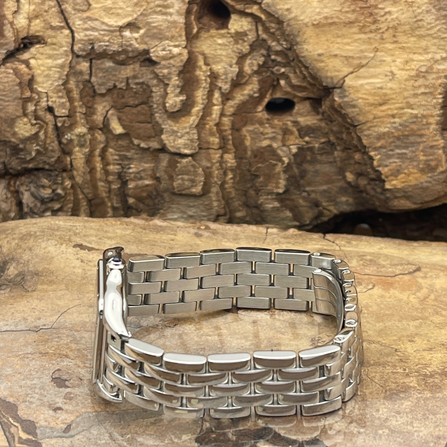 Cartier - Panthere Medium - Edelstahl - Ref. 4016 - Mit Cartier Box und weißem Zifferblatt - Stahlband
