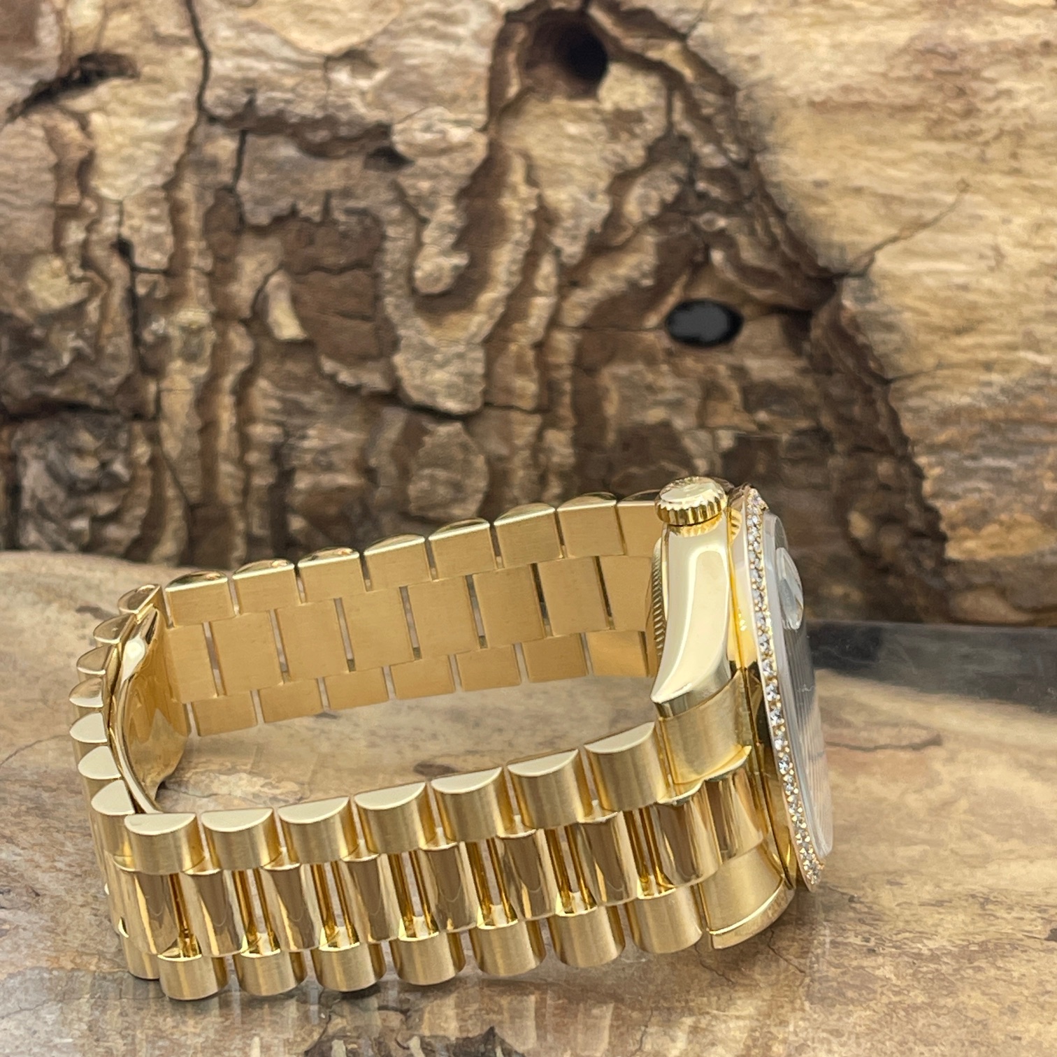 Rolex - DayDate 36 Dia - Ref. 118238 - Box und Papiere 10/2018 - Lünette und Zifferblatt AFTERMARKET