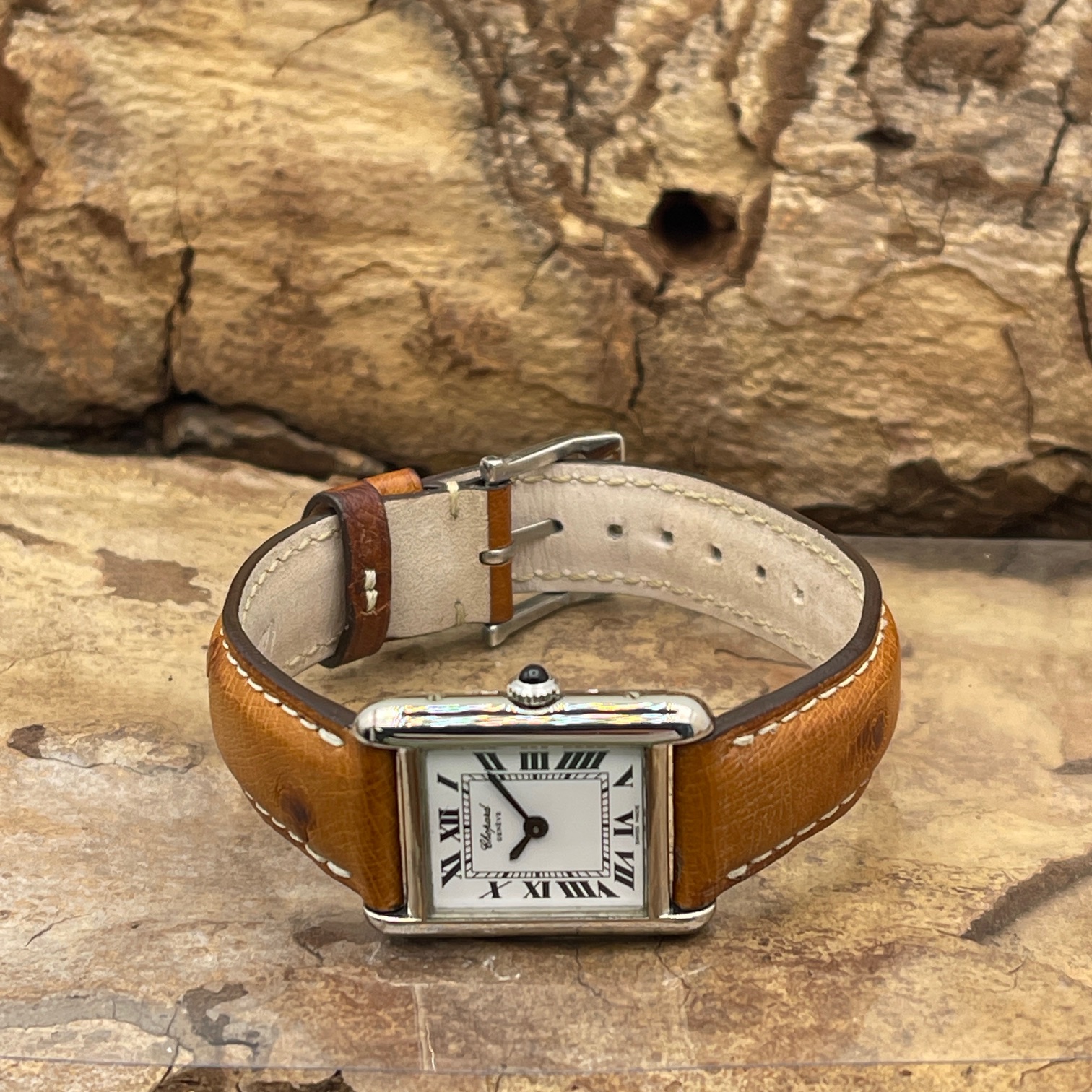 Chopard Classich -Tank Weiß Gold - VINTAGE - Ref. 5096