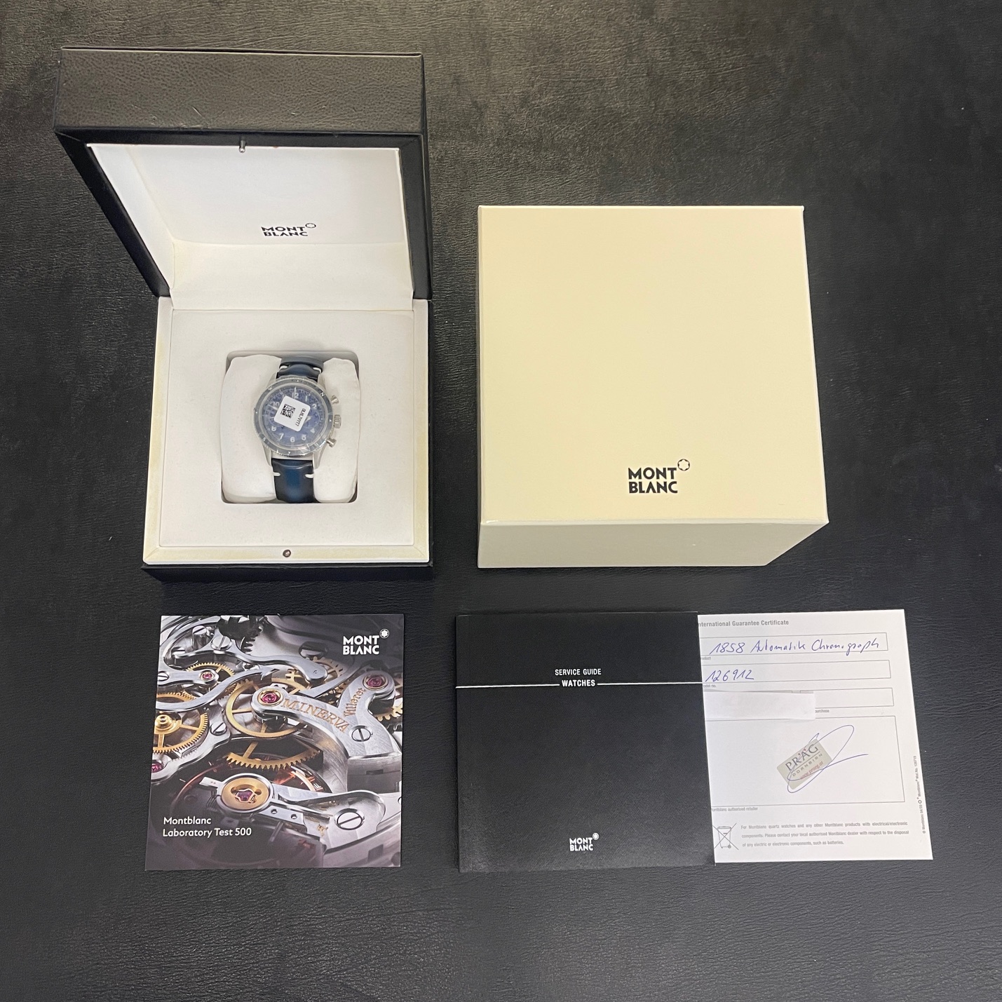 Montblanc - 1858 Chrono - NEUWARE - FULLSET EU - Ref. MB126912