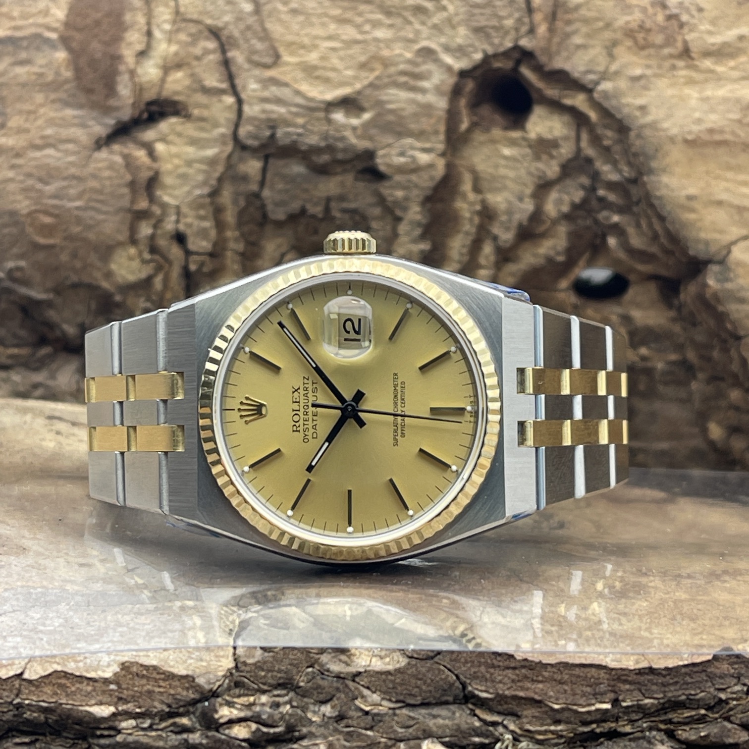 Rolex - Datejust Oysterquarz 36 - Ref.: 17013 - Box/Papiere 1983 LC100 - VINTAGE