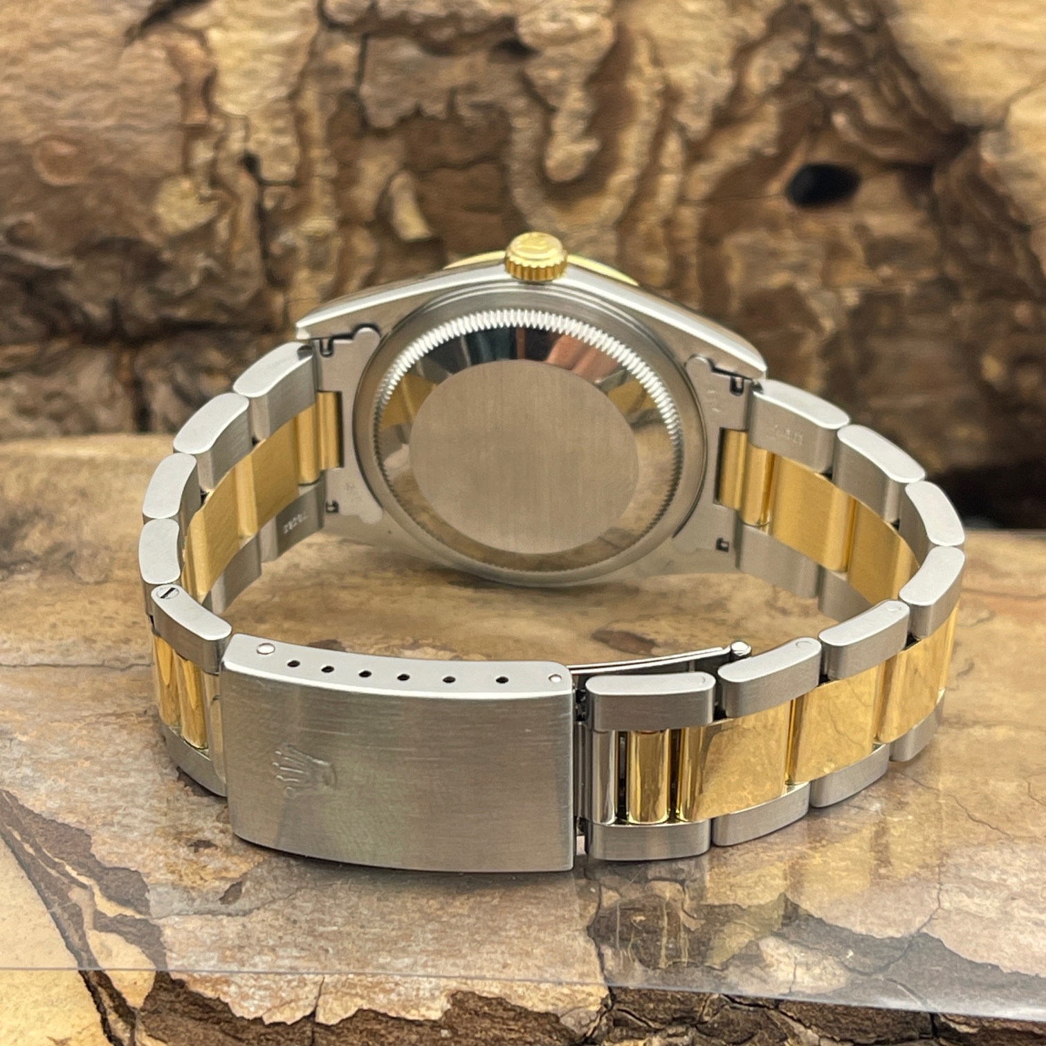 Rolex - Datejust 36 -Stahl/Gelbgold - Ref.:16233 - Box und Papiere aus 2003 - AFTERMARKET Oysterband