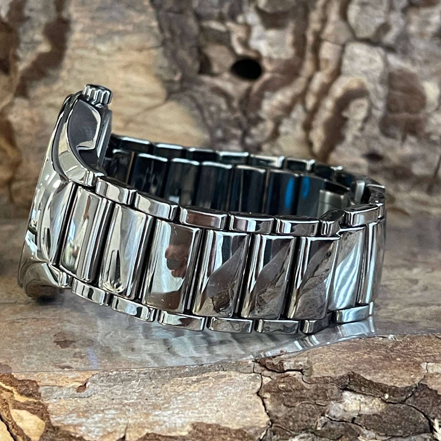 Rado True Automatic Diamonds - Box und Papiere - Ref. R27057732-Keramik mit schwarzem Zifferblatt in sehr guter Zustand - Keramik Armband