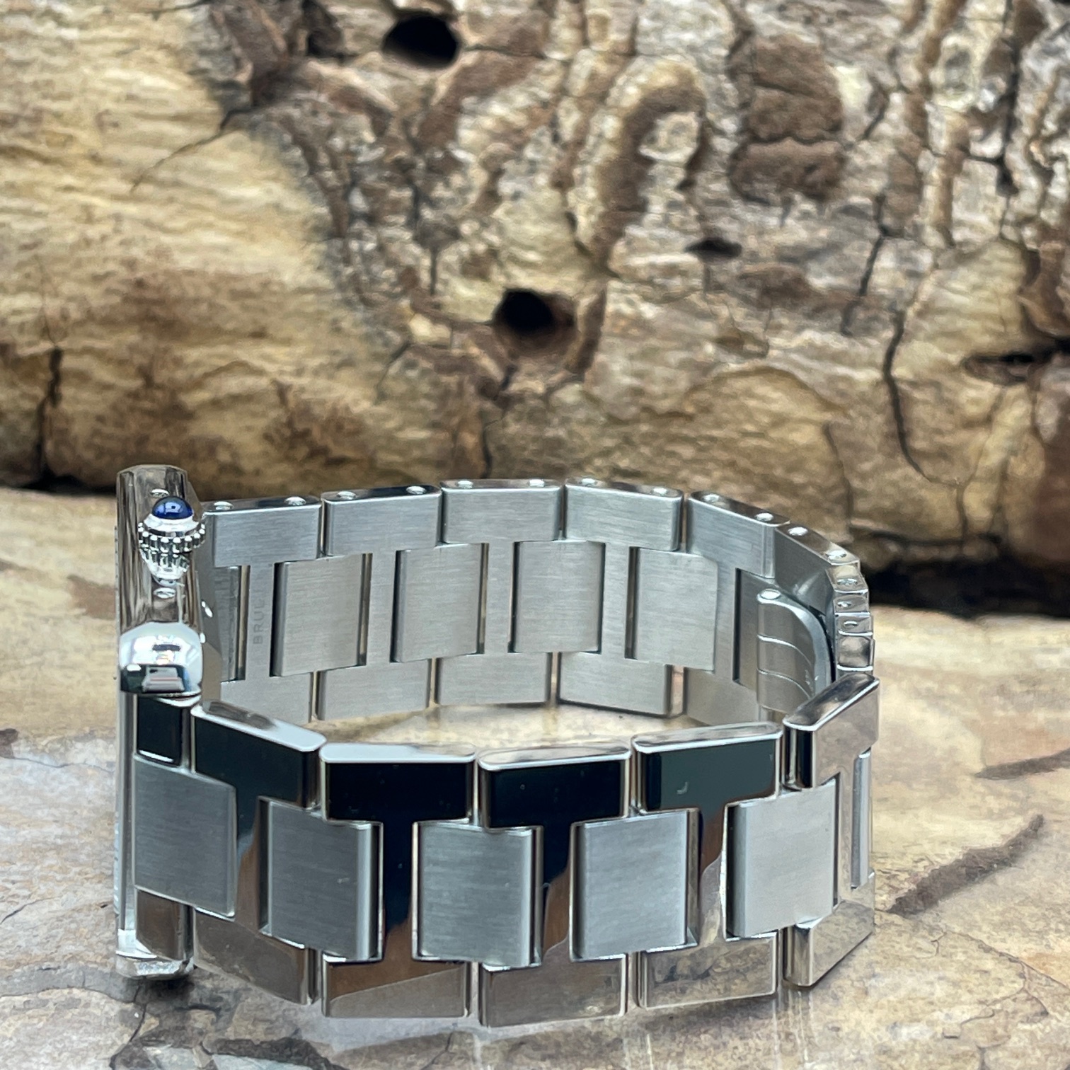 Cartier - Tank Solo XL - FULLSET 2021 - Ref. 3515 - Edelstahl mit weißem Zifferblat in sehr gutem Zustand - Edelstahlband