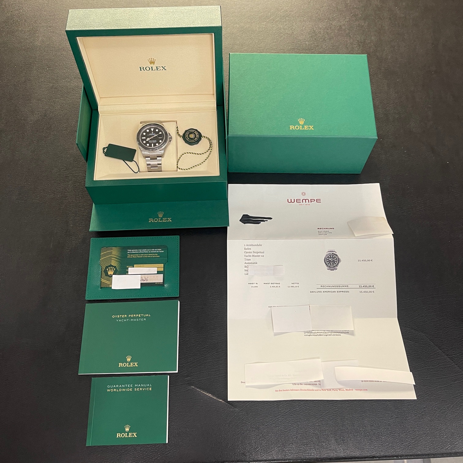 Rolex - Yacht Master 42 - Ref.:226627 - FULLSET 09/2026 LC100 -UNGETRAGEN ( Teilverklebt )