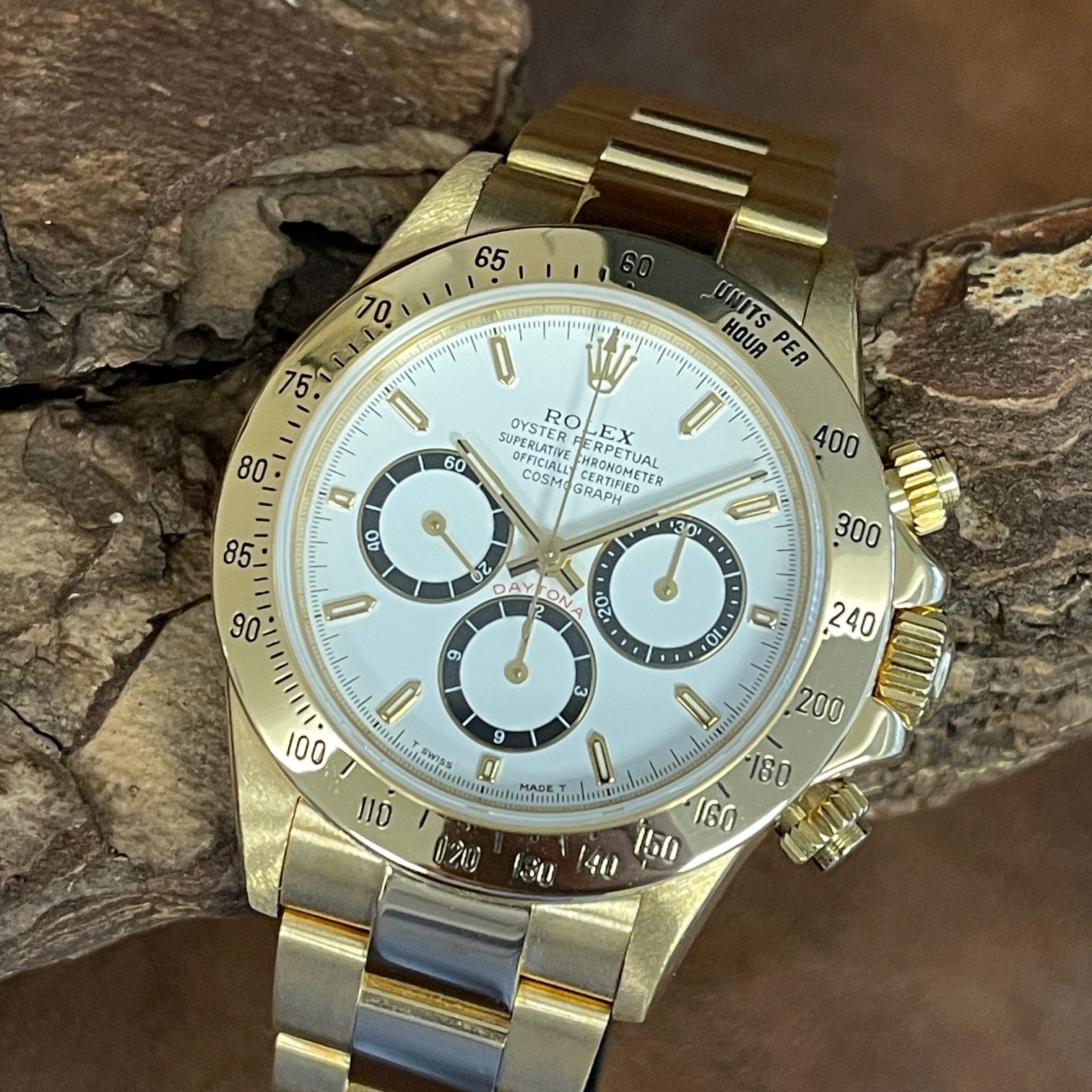 Rolex Daytona Zenith Gelbgold - Ref. 16528 - inverted six