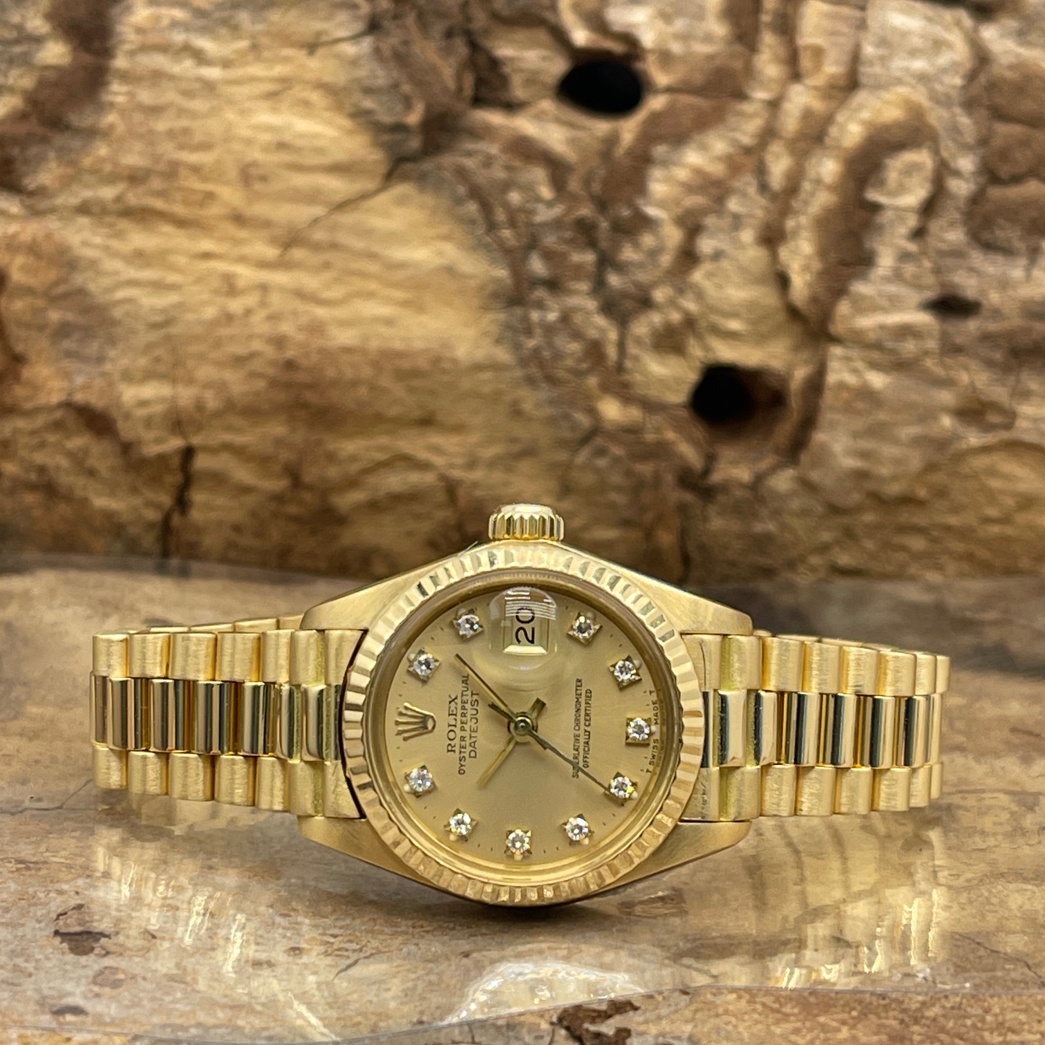 Rolex - Datejust Lady 26 - 750er yellow gold - Dia Dial - Ref. 6917