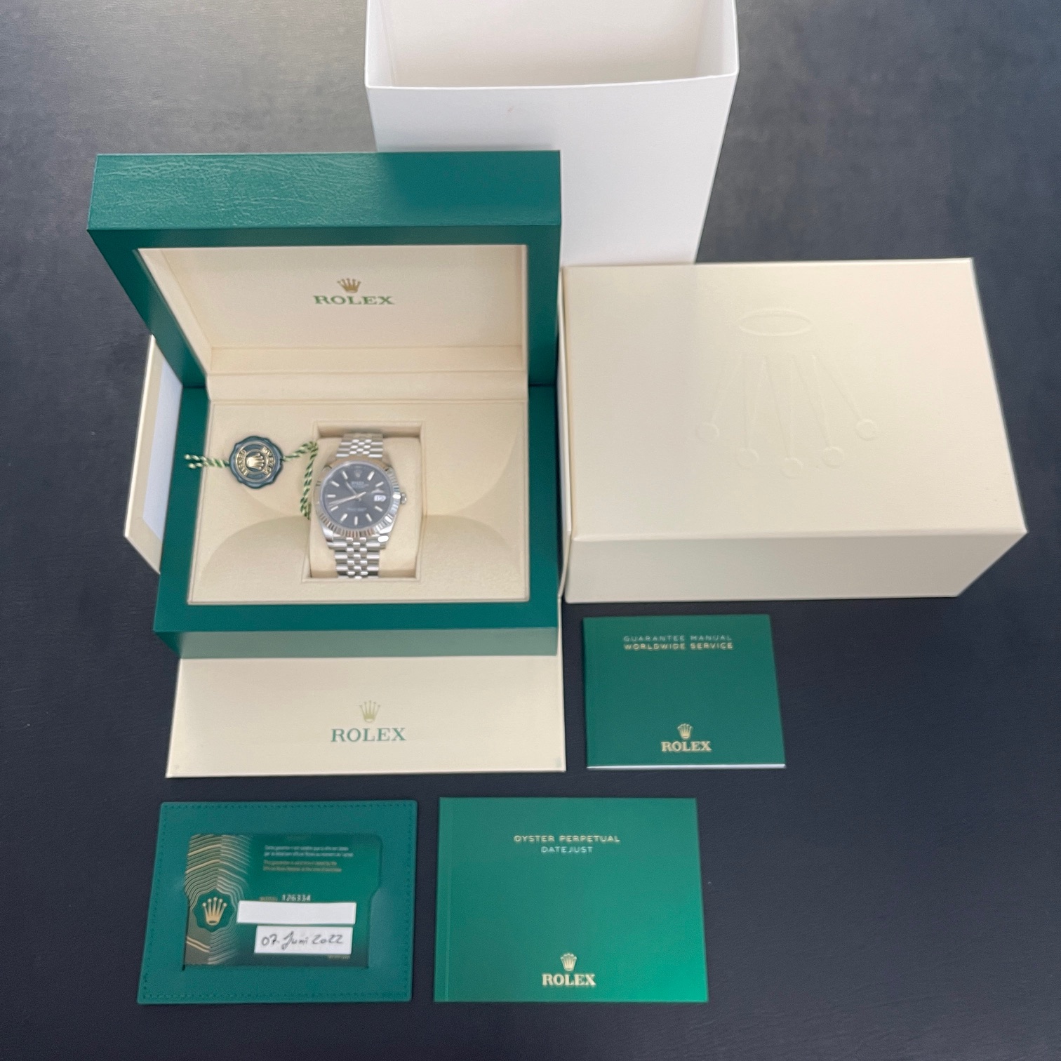 Rolex - Datejust 41 - UNGETRAGEN - B/P 06/2022 - Ref. 126334