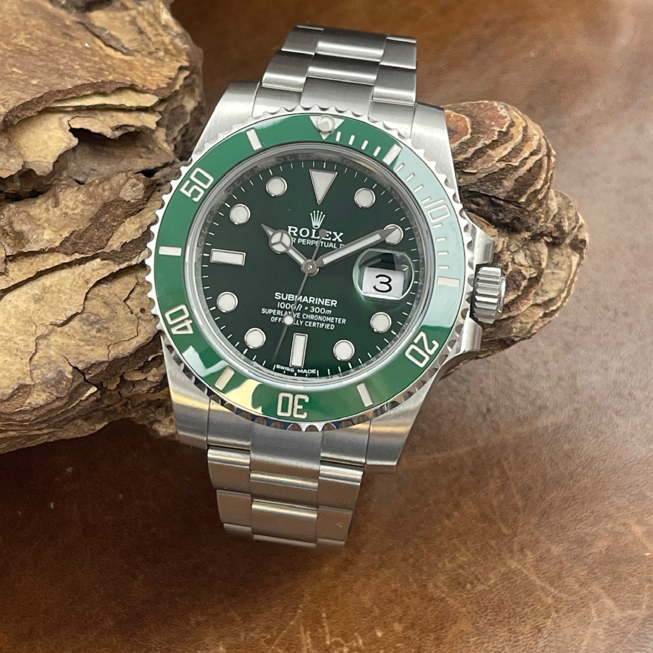 Rolex - Submariner Date - Hulk - Ungetragen - B/P 2017 LC100 - Ref. 116610LV