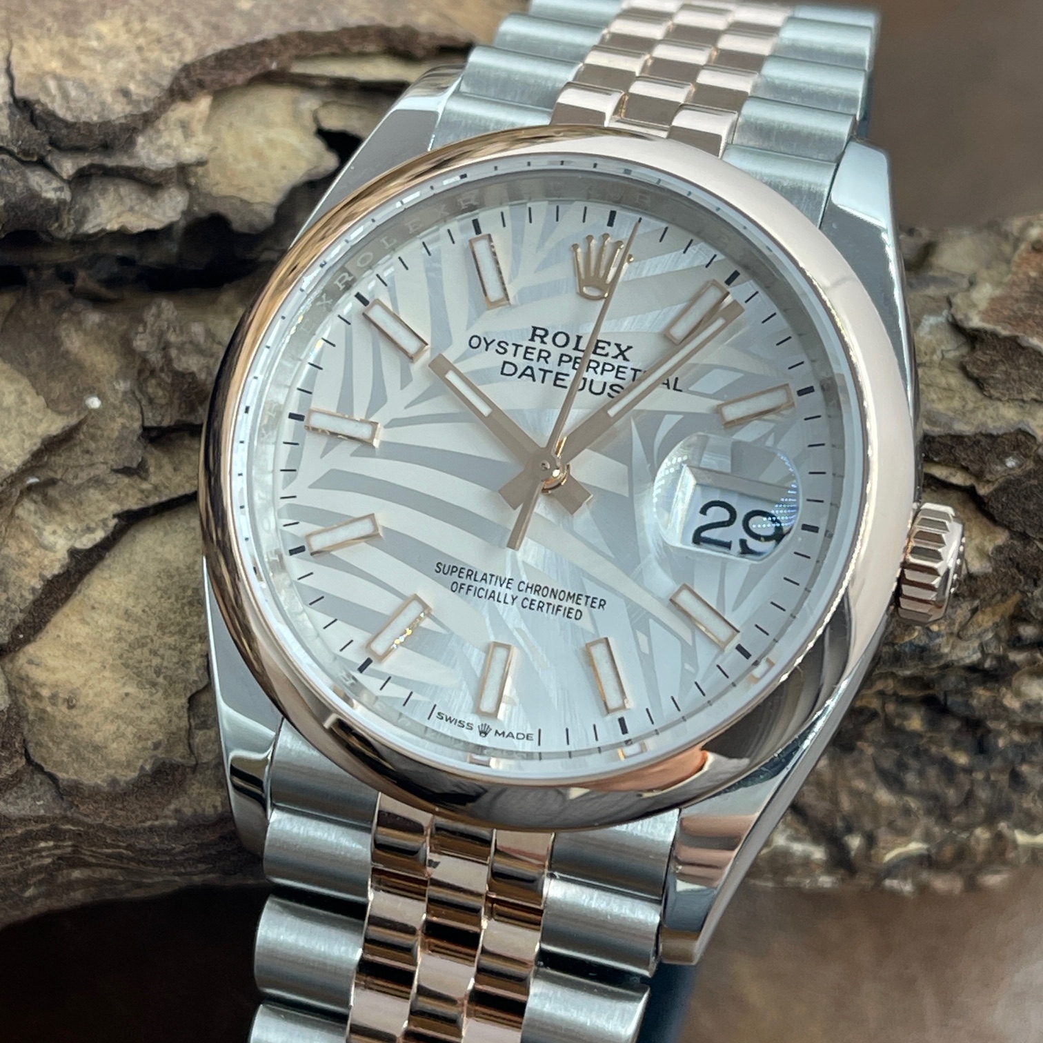 Rolex - Datejust 36 Palm Dial - FULLSET 2022 - Ref. 126201