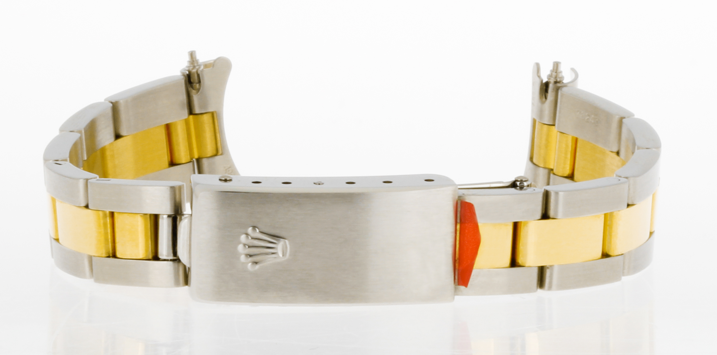 Rolex 13mm Oysterband Stahl+18kt Gelbgold Ref. 78243, 76183, 76193, 76223, 76243 - Detailansicht der Oysterband