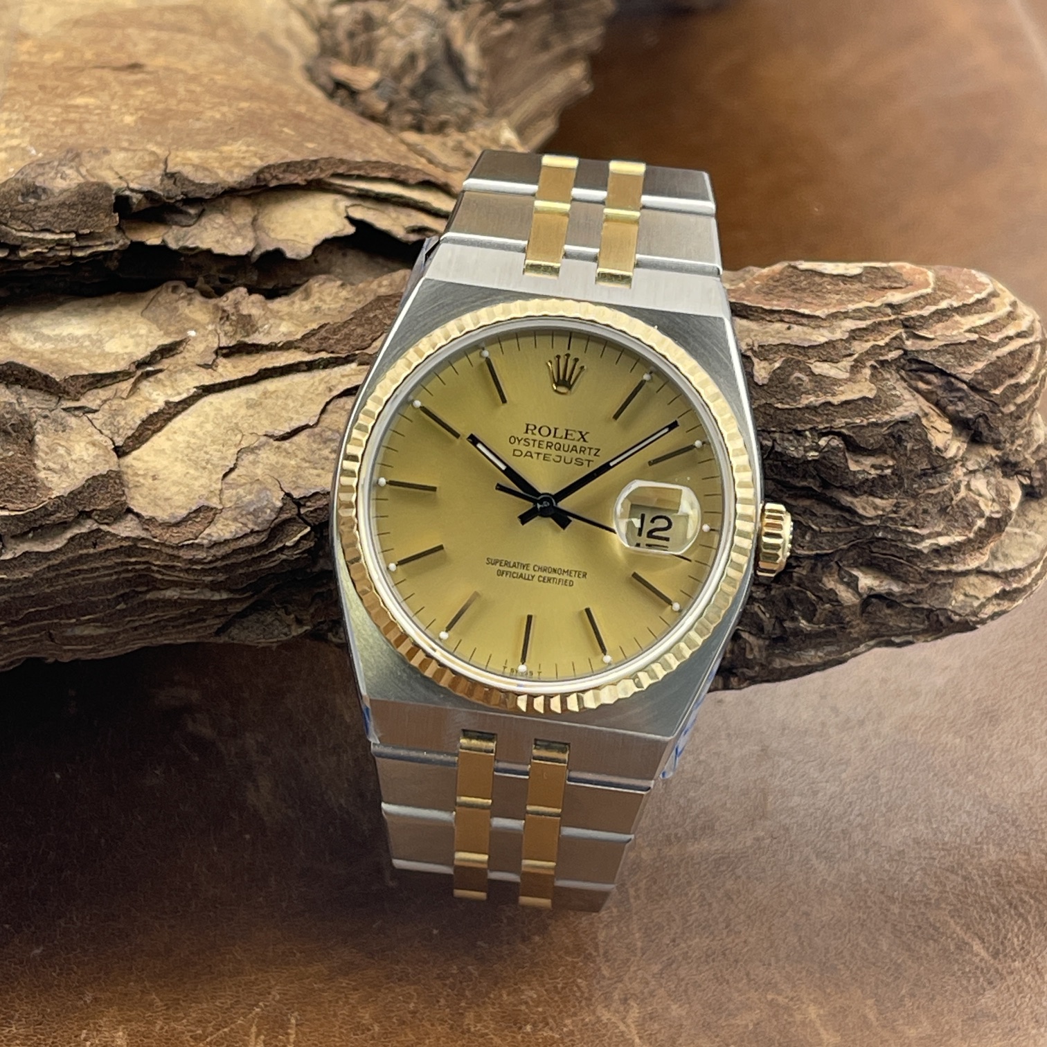 Rolex - Datejust Oysterquarz 36 - Ref.: 17013 - Box/Papiere 1983 LC100 - VINTAGE
