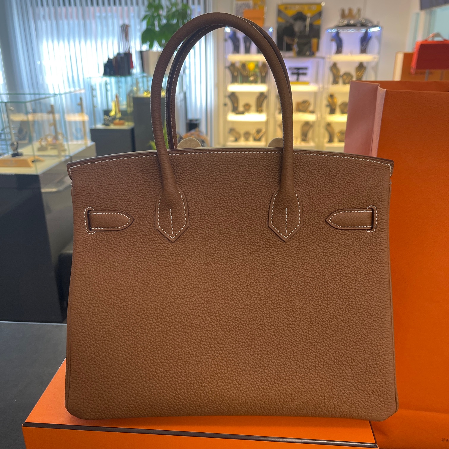 Hermès - Birkin 30 Veau Togo 37 Gold - UNGETRAGEN mit Box & Papieren - Erstkaufrechnung