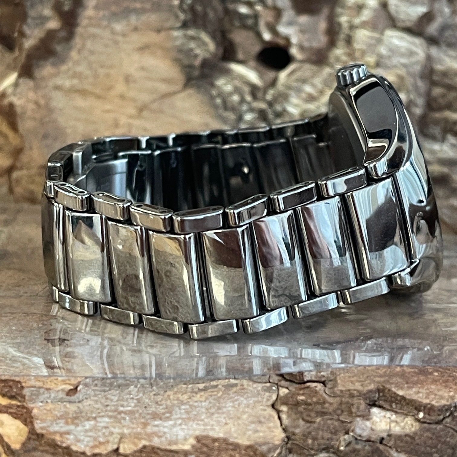 Rado True Automatic Diamonds - Box und Papiere - Ref. R27057732-Keramik mit schwarzem Zifferblatt in sehr guter Zustand - Keramik Armband