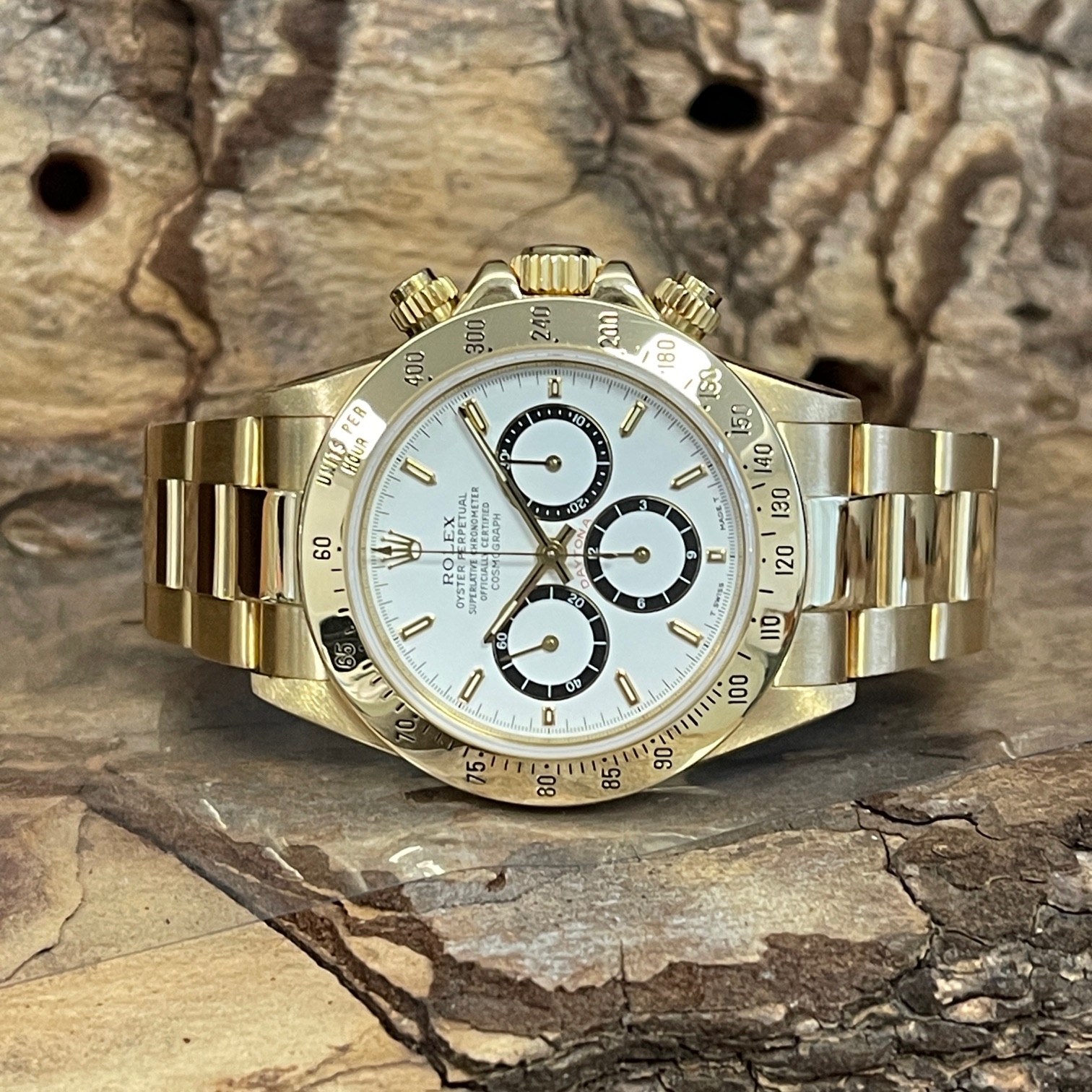 Rolex Daytona Zenith Gelbgold - Ref. 16528 - inverted six