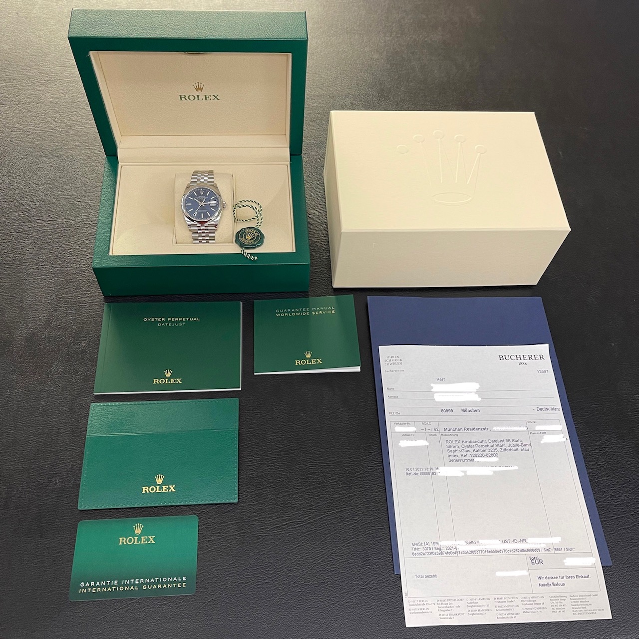 Rolex Datejust 36mm - FULL SET 2021 LC100 - Ref. 126200