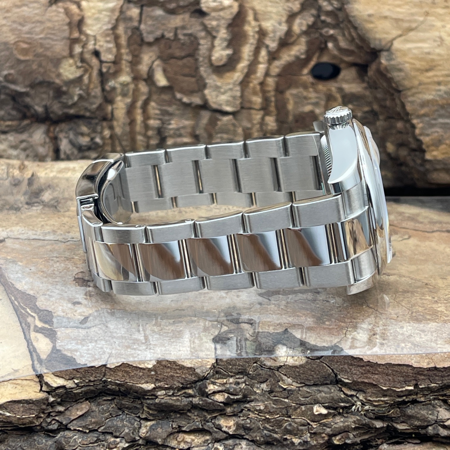 Rolex - Datejust 36 - Edelstahl mit Rosa Zifferblatt- Ref. 116200 - In Sehr Gutem Zustand - Stahl Rolex Oysterband