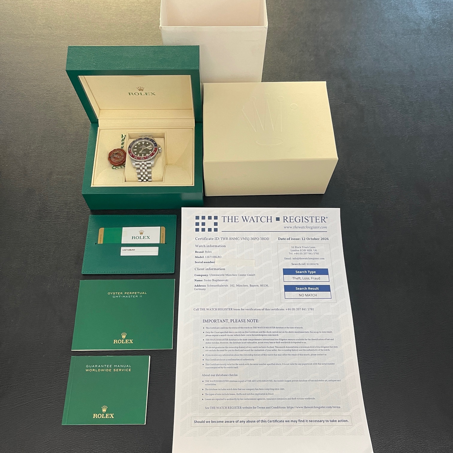 Rolex - GMT-Master II - Pepsi - B/P 2020 - Ref. 126710BLRO