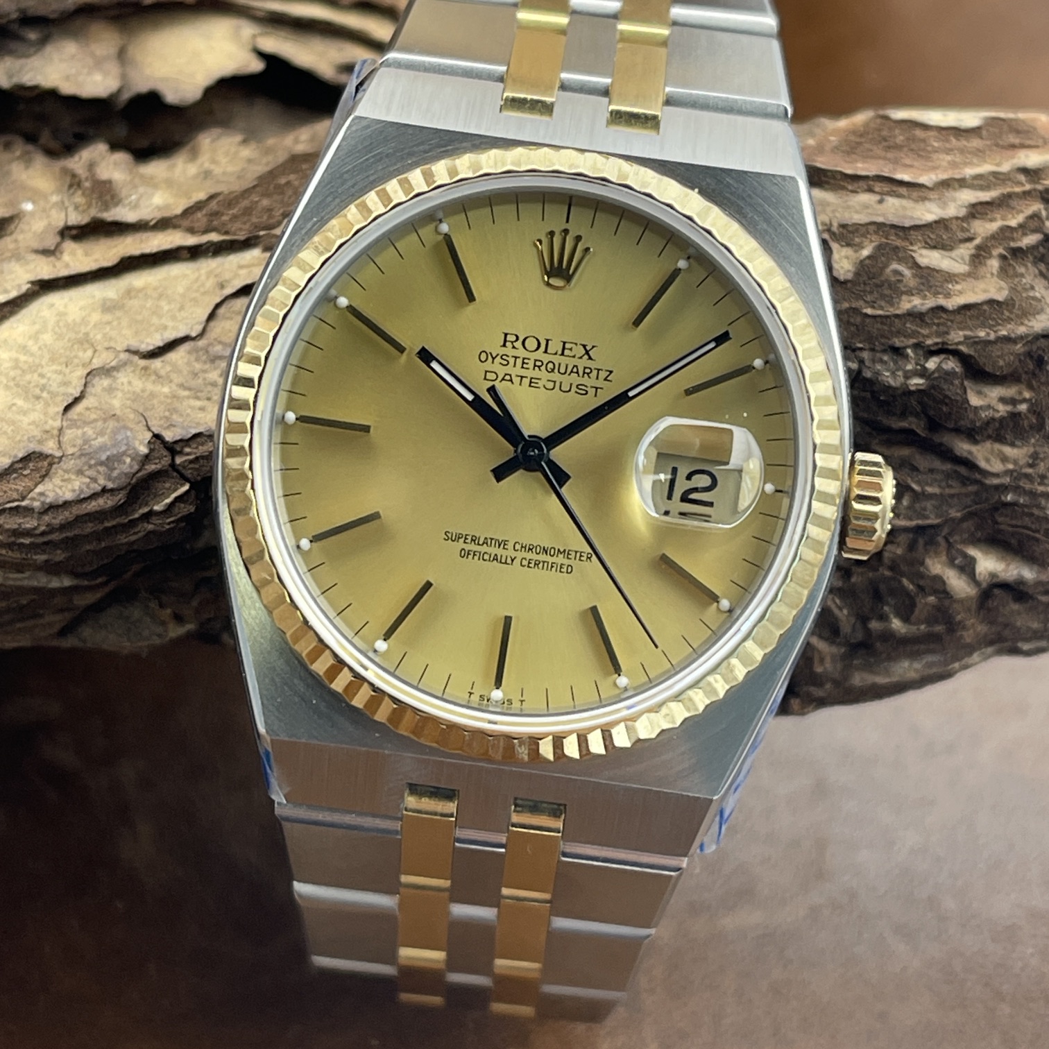 Rolex - Datejust Oysterquarz 36 - Ref.: 17013 - Box/Papiere 1983 LC100 - VINTAGE