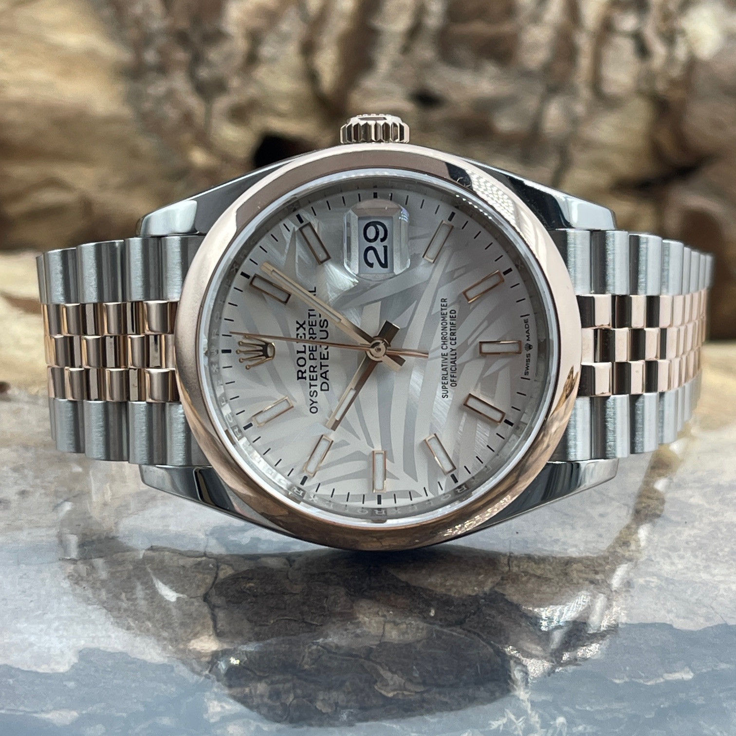 Rolex - Datejust 36 Palm Dial - FULLSET 2022 - Ref. 126201