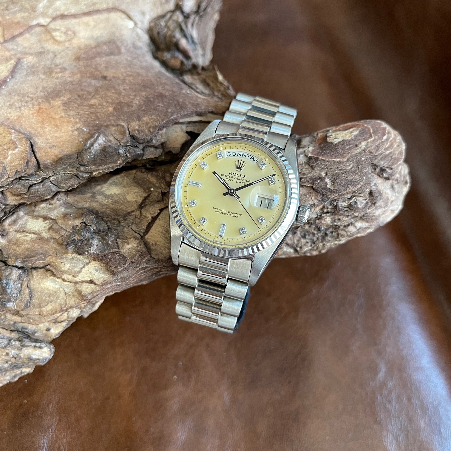 Rolex - Day-Date LEMONDIAL - 750 White Gold - Ref. 1803