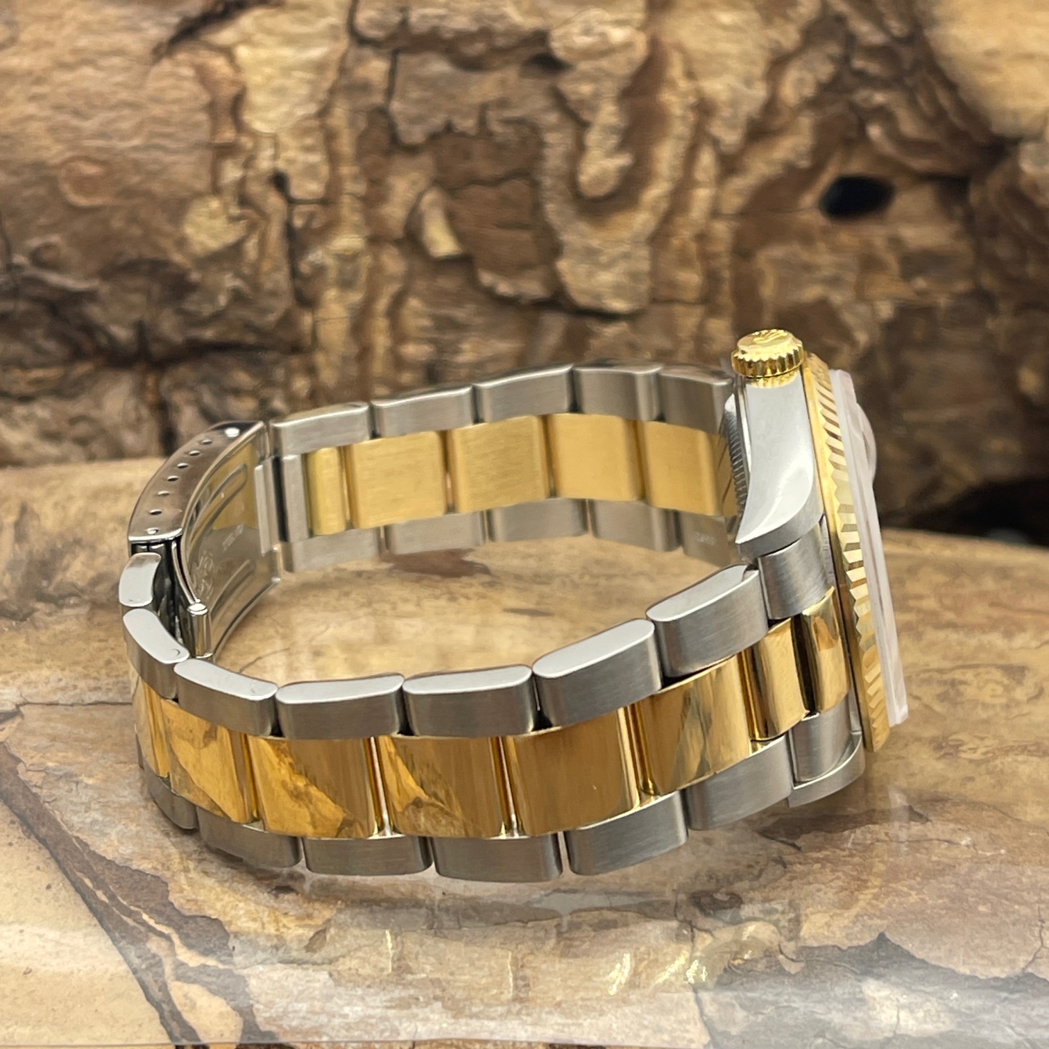 Rolex - Datejust 36 -Stahl/Gelbgold - Ref.:16233 - Box und Papiere aus 2003 - AFTERMARKET Oysterband