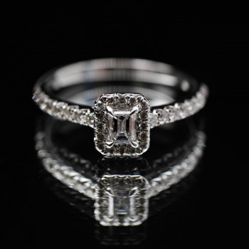 Ring 18kt mit ca. 0,55 ct Brillanten