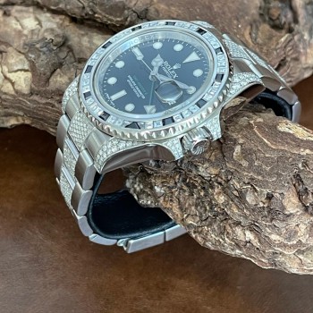 Rolex GMT-Master II - FULL SET 2015 - Ref. 116710 - After-Market Diamantbesatz