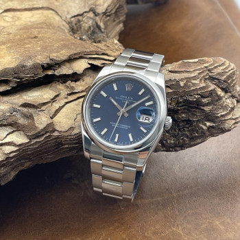 Rolex - Date 34 - blaues Blatt - Ref. 115200