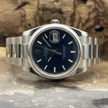 Rolex - Date 34 - blaues Blatt - Ref. 115200