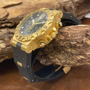 Bulgari - Diagono Fly-Back Chrono - FULLSET - 750er Gelbgold - Ref. SC40G