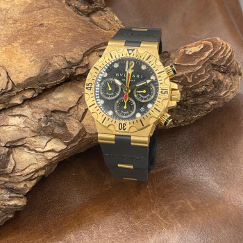 Bulgari - Diagono Fly-Back Chrono - FULLSET - 750er Gelbgold - Ref. SC40G