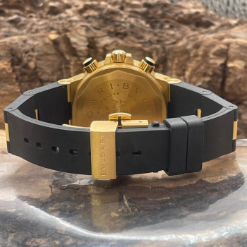 Bulgari - Diagono Fly-Back Chrono - FULLSET - 750er Gelbgold - Ref. SC40G