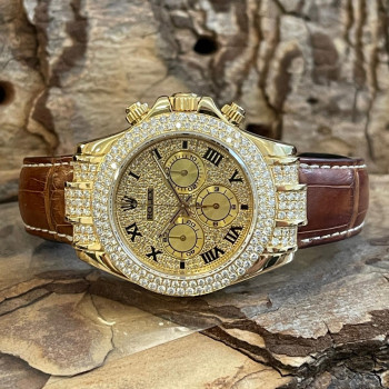 Rolex - Daytona 18kt yellow gold - diamonds - Ref. 116518