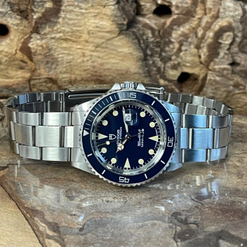 Tudor - Prince Oysterdate Mini-Sub - Blau - Box/Servicepapiere - Ref. 73090