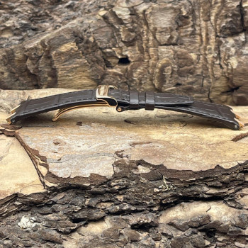Audemars Piguet - Lederarmband Kroko - Schließe und Pins in 750er Roségold