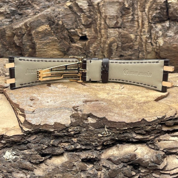 Audemars Piguet - Lederarmband Kroko - Schließe und Pins in 750er Roségold