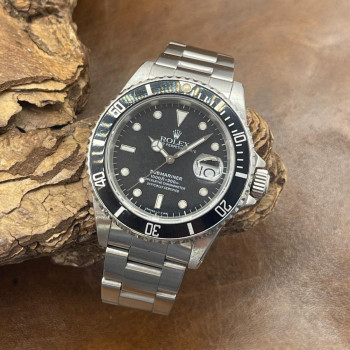 Rolex - Oyster Perpetual Date Submariner - Full Set - Ref. 16610 - Rubber B Strap