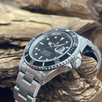 Rolex - Oyster Perpetual Date Submariner - Full Set - Ref. 16610 - Rubber B Strap