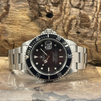 Rolex - Oyster Perpetual Date Submariner - Full Set - Ref. 16610 - Rubber B Strap