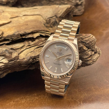 Rolex - Day-Date 40 Diamond-Dial - 750er Roségold - UNPOLIERT - FULLSET 2023 - Ref. 228235