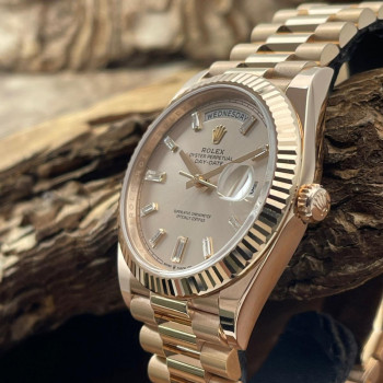 Rolex - Day-Date 40 Diamond-Dial - 750er Roségold - UNPOLIERT - FULLSET 2023 - Ref. 228235