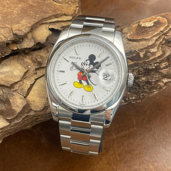 Rolex - Datejust 36 Mickey - Box & Papiere 2008 LC100 - Ref. 116200